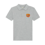 Kids Polo-Shirt "Mini Bär" - Heather Grey