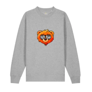 Sweatshirt "Papa Bär" - Heather Grey