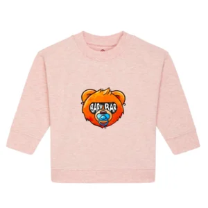 Baby Sweatshirt "Baby Bär" - Cream Heather Pink