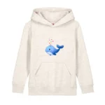 Kids Hoodie "Wal Liebe" - Eco Heather