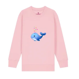 Kids Sweatshirt "Wal Liebe" - Cotton Pink