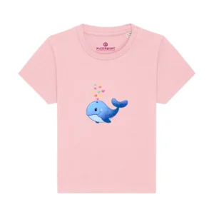 Baby T-Shirt "Wal Liebe" - Cotton Pink