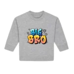 Baby Sweatshirt "Big Bro" - Heather Grey