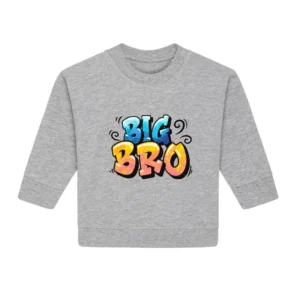 Baby Sweatshirt "Big Bro" - Heather Grey