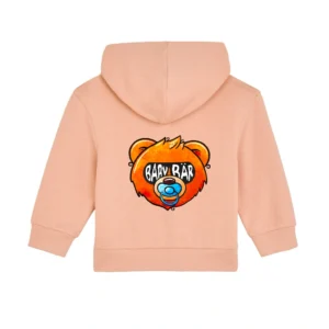 Zip-Hoodie "Baby Bär", Farbe: Fraiche Peche