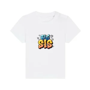 Baby T-Shirt "Big Sis" - Weiß