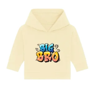 Baby Hoodie "Big Bro" - Butter