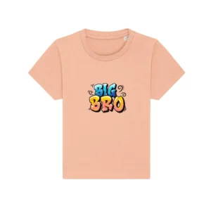 Baby T-Shirt "Big Bro" - Fraiche Peche