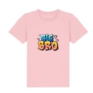 Kids T-Shirt "Big Bro" - Cotton Pink