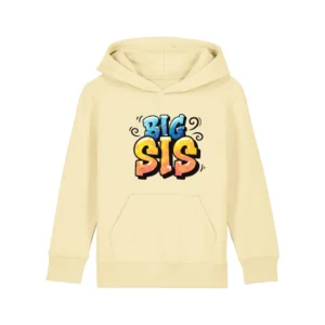 Kids Hoodie "Big Sis" - Butter