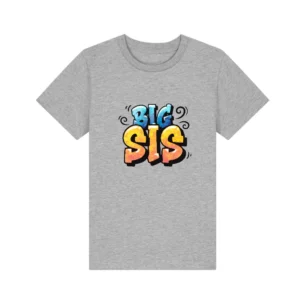 Kids T-Shirt "Big Sis" - Heather Gray