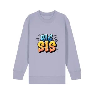 Kids Sweatshirt "Big Sis" - Lavender