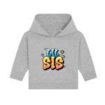 Baby Hoodie "Lil Sis" - Heather Grey