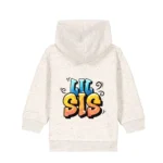 Baby Zip-Hoodie "Lil Sis" - Eco Heather