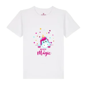 Kids T-Shirt "Einhorn Magie" - Weiß