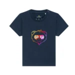 Baby T-Shirt "Baby Bär" Rainbow Edition - French Navy