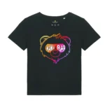 Ladies T-Shirt "Mama Bär" Rainbow Edition - Schwarz