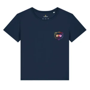 Ladies T-Shirt "Mama Bär - Mini" Rainbow Edition - French Navy