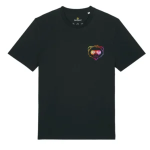 T-Shirt "Papa Bär - Mini" Rainbow Edition - Schwarz