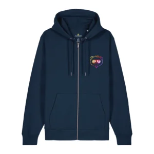 Zip-Hoodie "Papa Bär" Rainbow Edition - French Navy