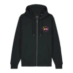 Zip-Hoodie "Papa Bär" Rainbow Edition - Schwarz